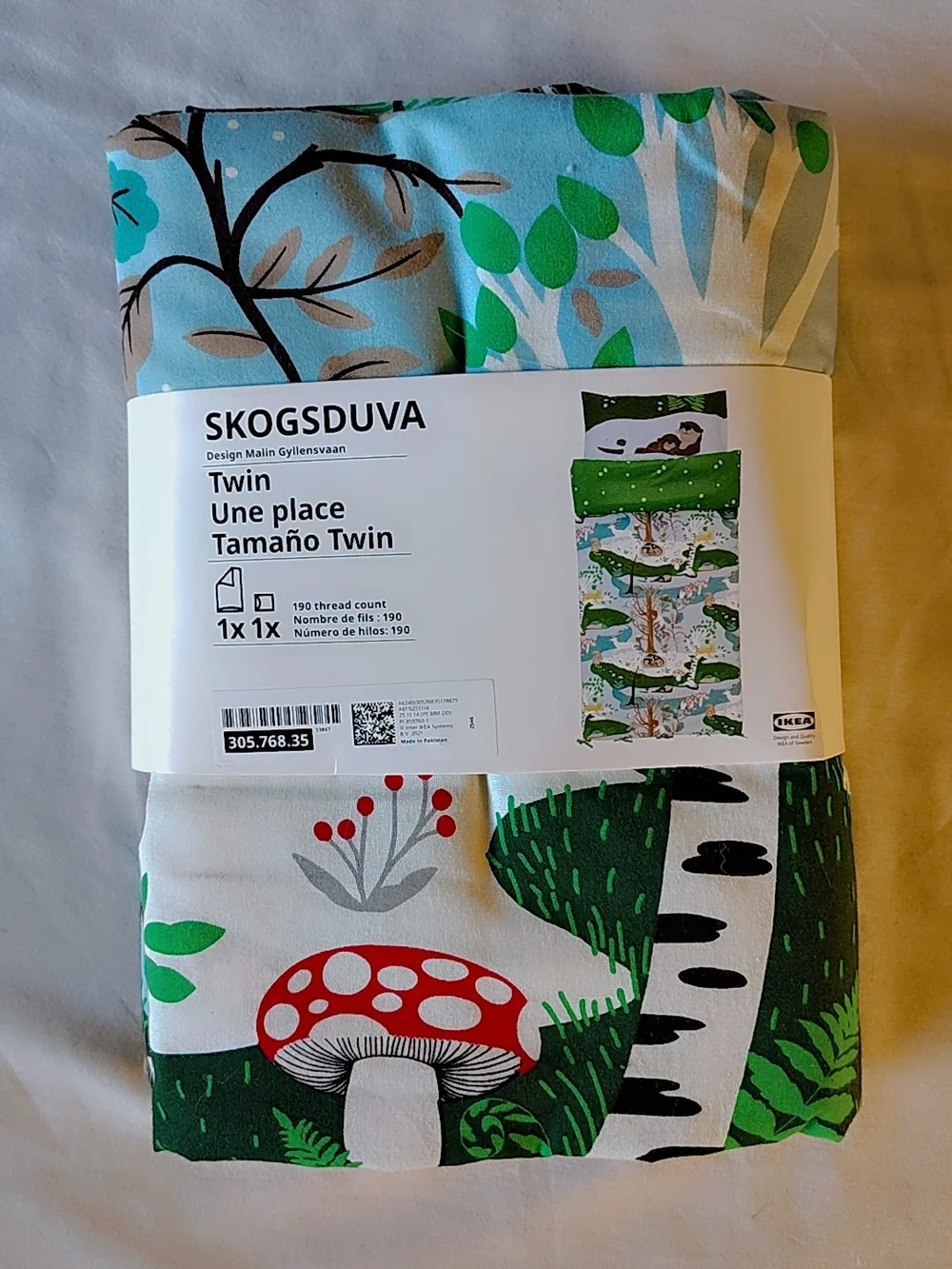 NWT Twin Duvet & Pillowcase Set | Woodland Forest Bedding